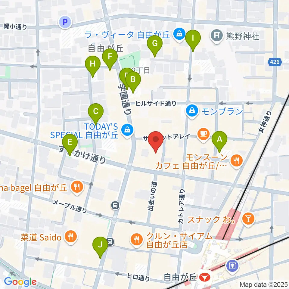 ラマンダ シャンソン教室周辺の駐車場・コインパーキング一覧地図