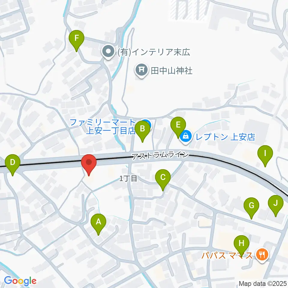フォレスト楽器広島店周辺の駐車場・コインパーキング一覧地図