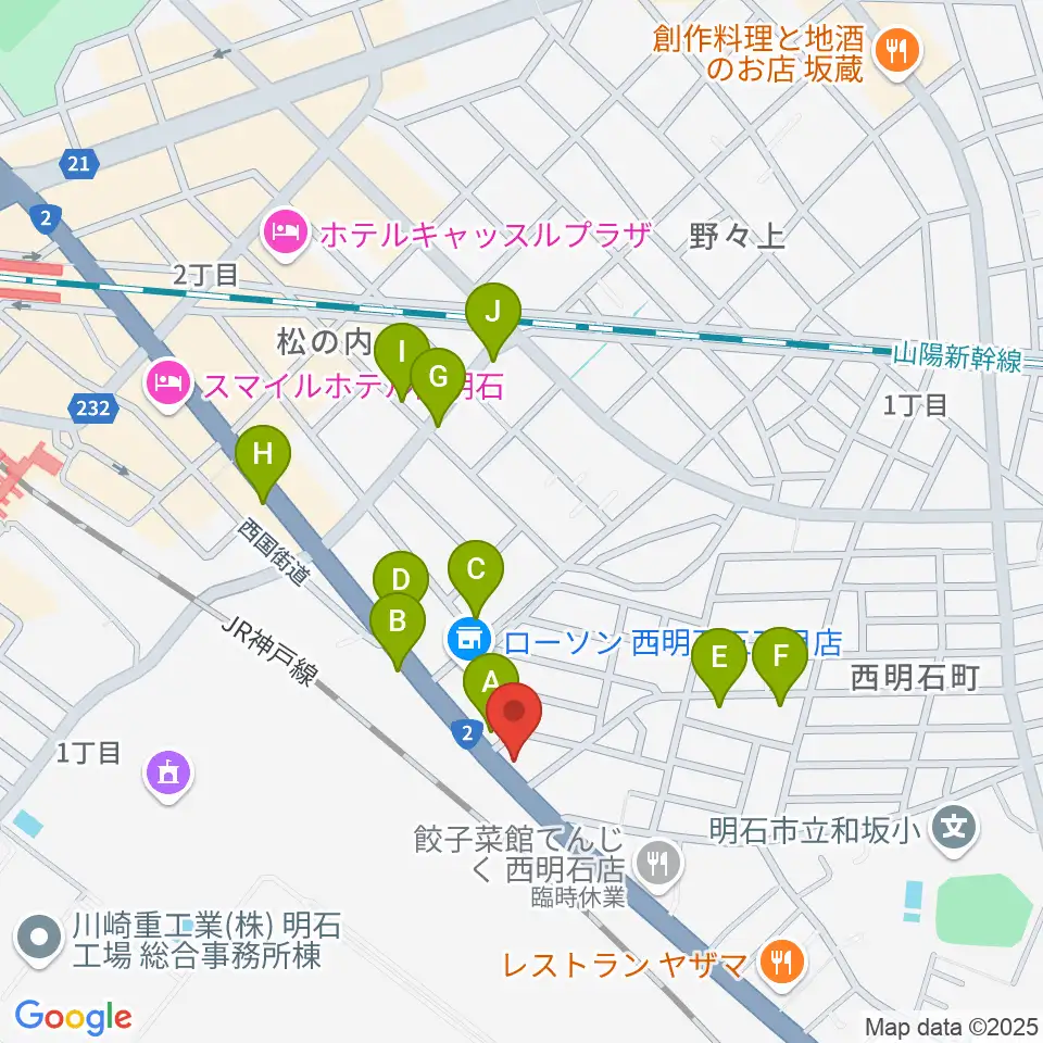 スタジオトライアード周辺の駐車場・コインパーキング一覧地図