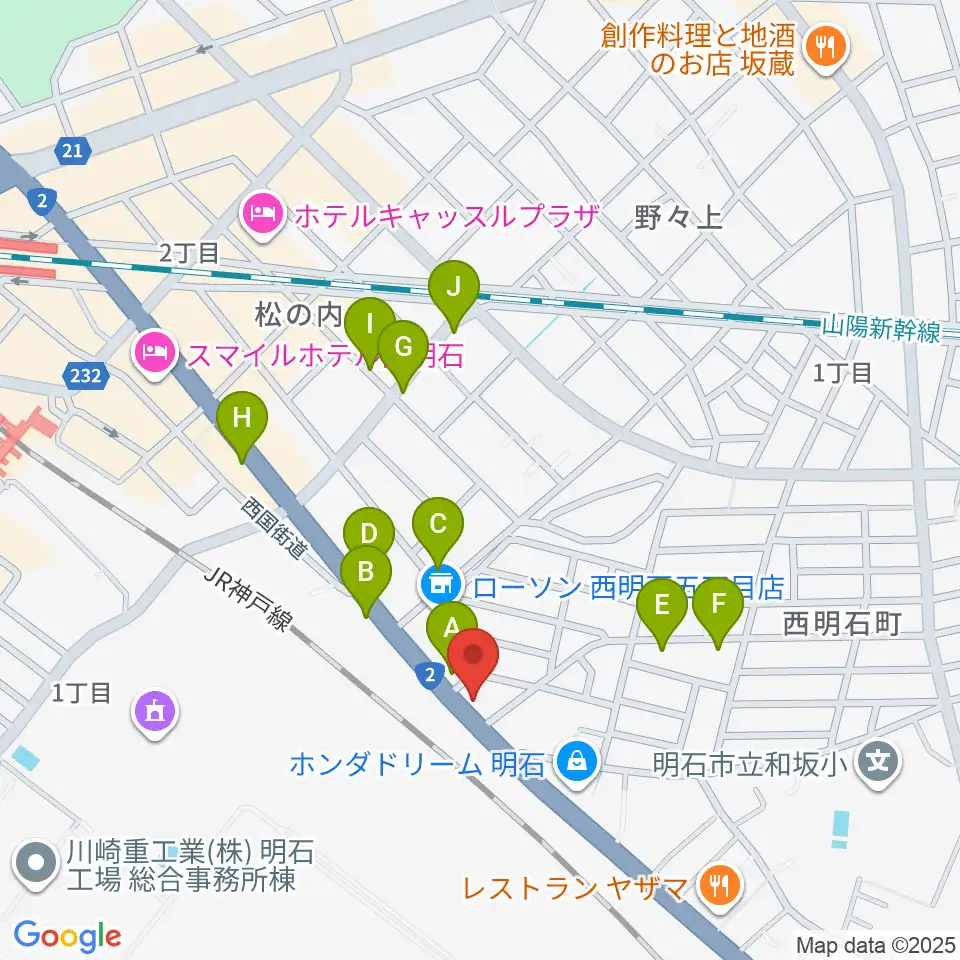 スタジオトライアード周辺の駐車場・コインパーキング一覧地図
