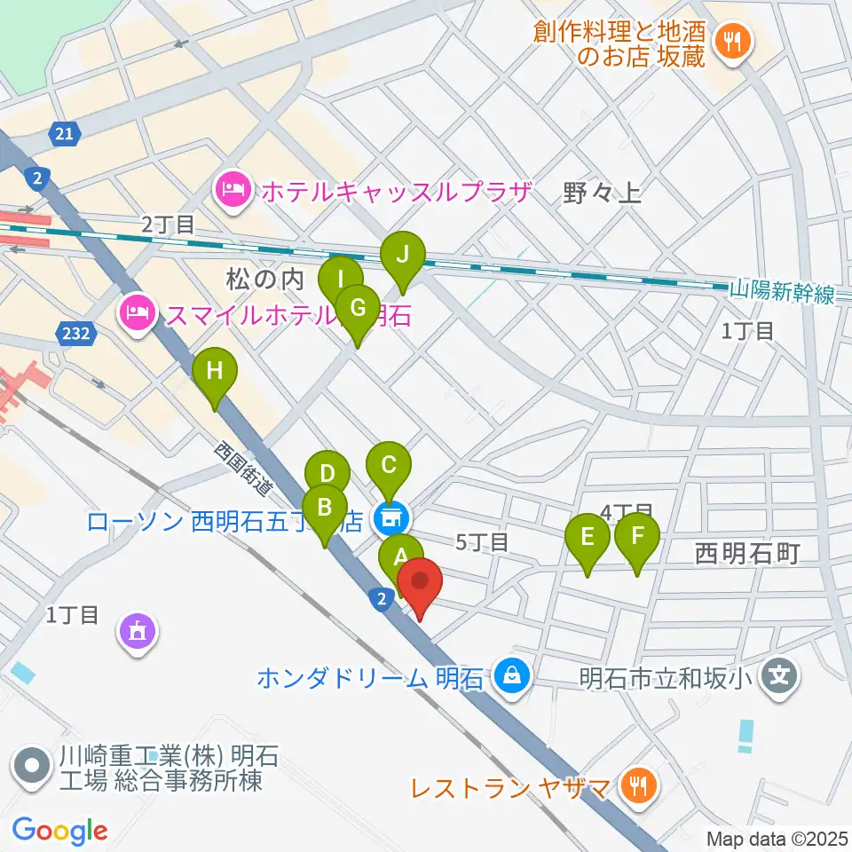 スタジオトライアード周辺の駐車場・コインパーキング一覧地図