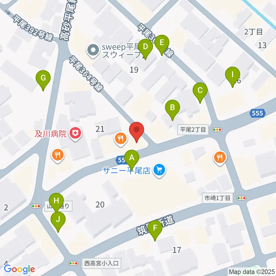 STS STUDIO周辺の駐車場・コインパーキング一覧地図