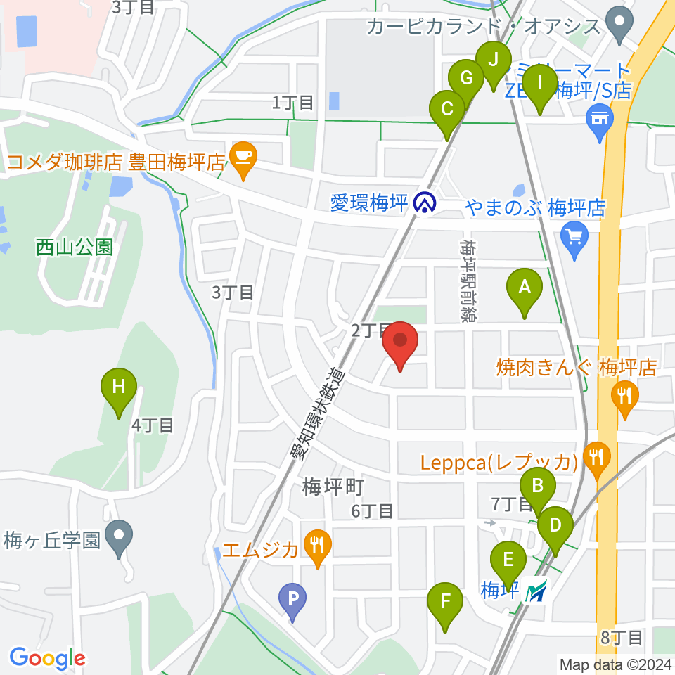 マルショー楽器豊田店周辺の駐車場・コインパーキング一覧地図