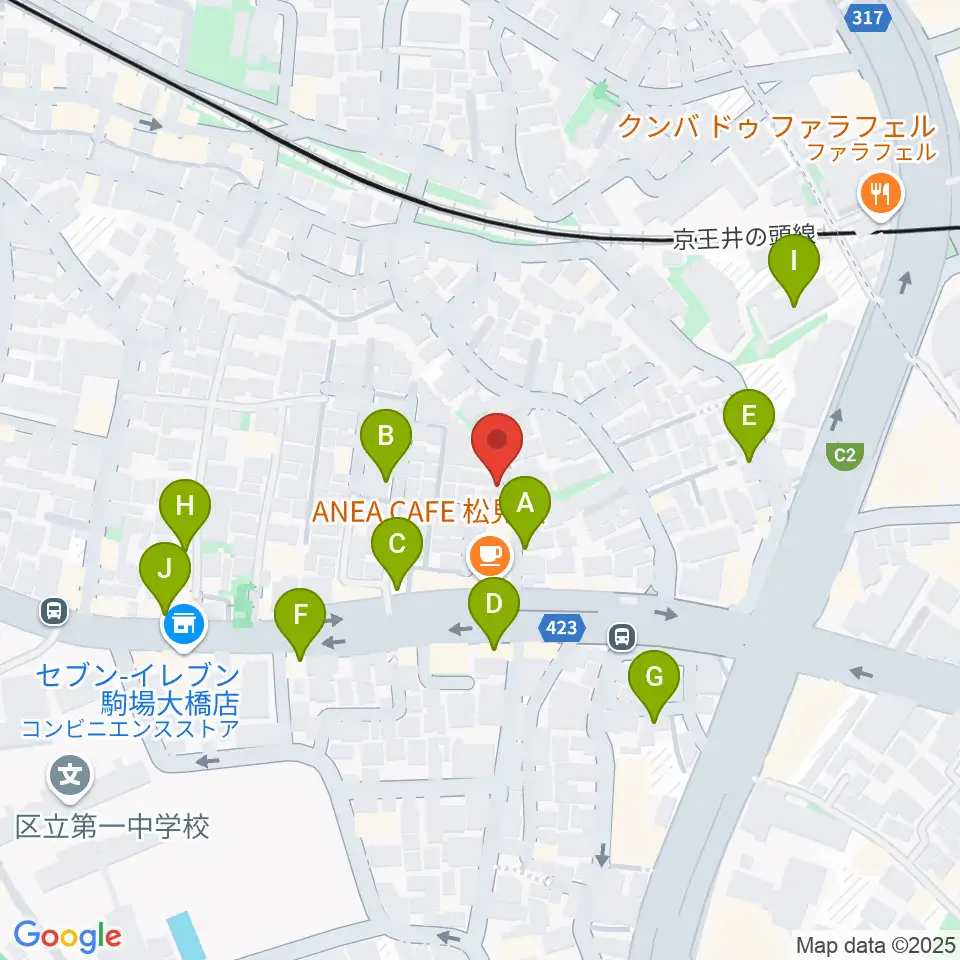 Studio Musicolore(ミュジコロール)周辺の駐車場・コインパーキング一覧地図