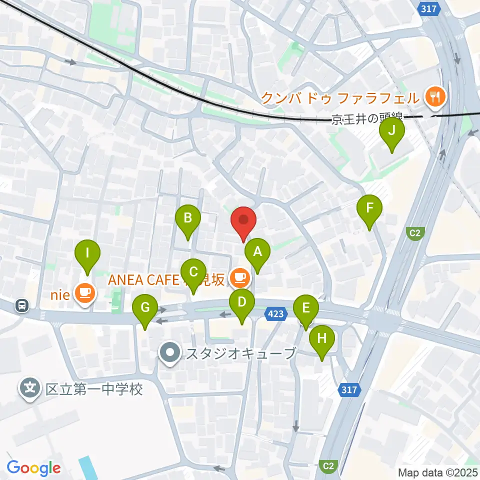 Studio Musicolore(ミュジコロール)周辺の駐車場・コインパーキング一覧地図