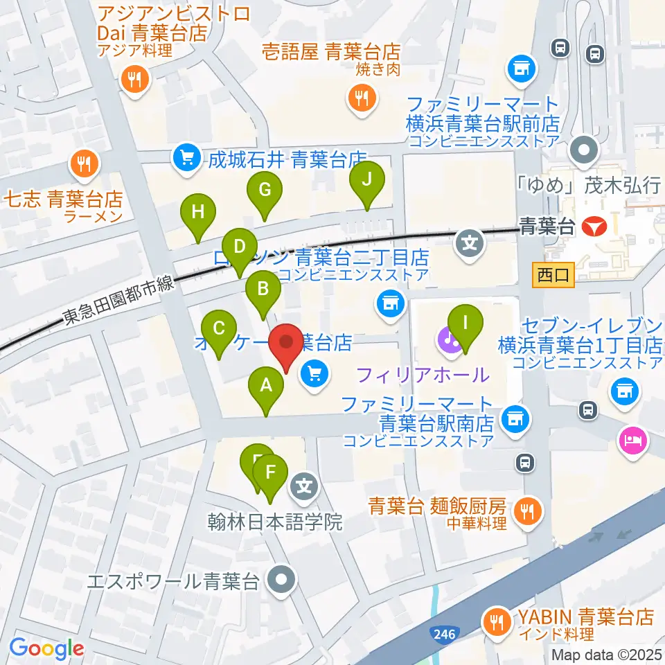 アリオーネ音楽教室周辺の駐車場・コインパーキング一覧地図