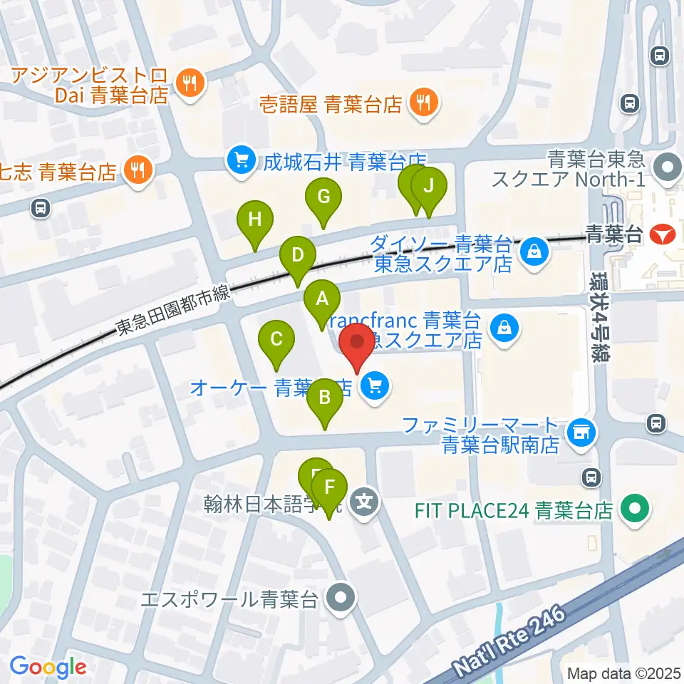 アリオーネ音楽教室周辺の駐車場・コインパーキング一覧地図