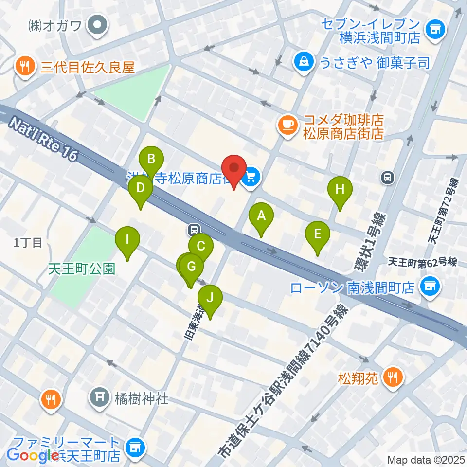 スタジオOUT of DATE周辺の駐車場・コインパーキング一覧地図