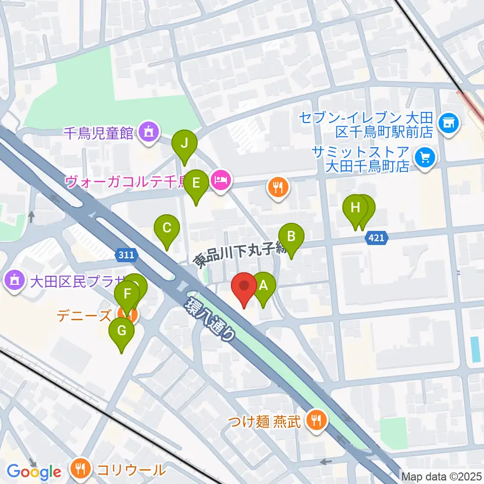 かねこ琴三絃楽器店周辺の駐車場・コインパーキング一覧地図