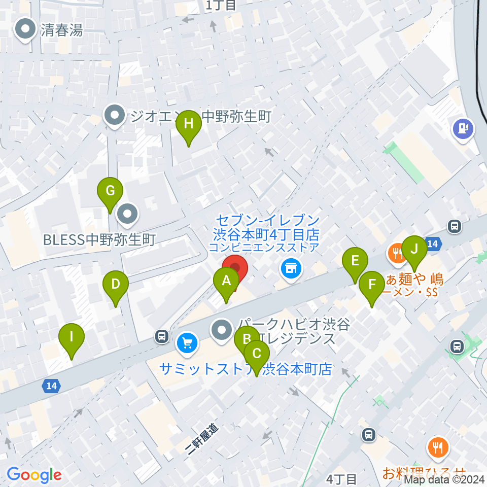 東放学園音響専門学校周辺の駐車場・コインパーキング一覧地図