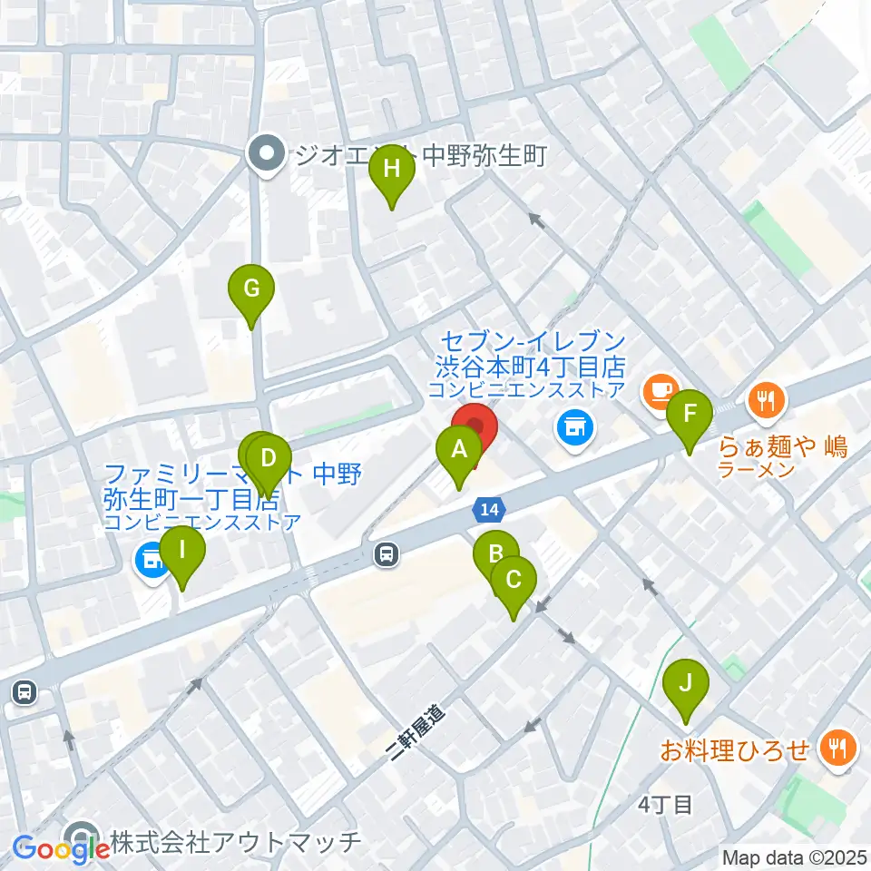 東放学園音響専門学校周辺の駐車場・コインパーキング一覧地図