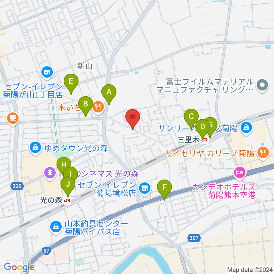 スタジオグリーム周辺の駐車場・コインパーキング一覧地図