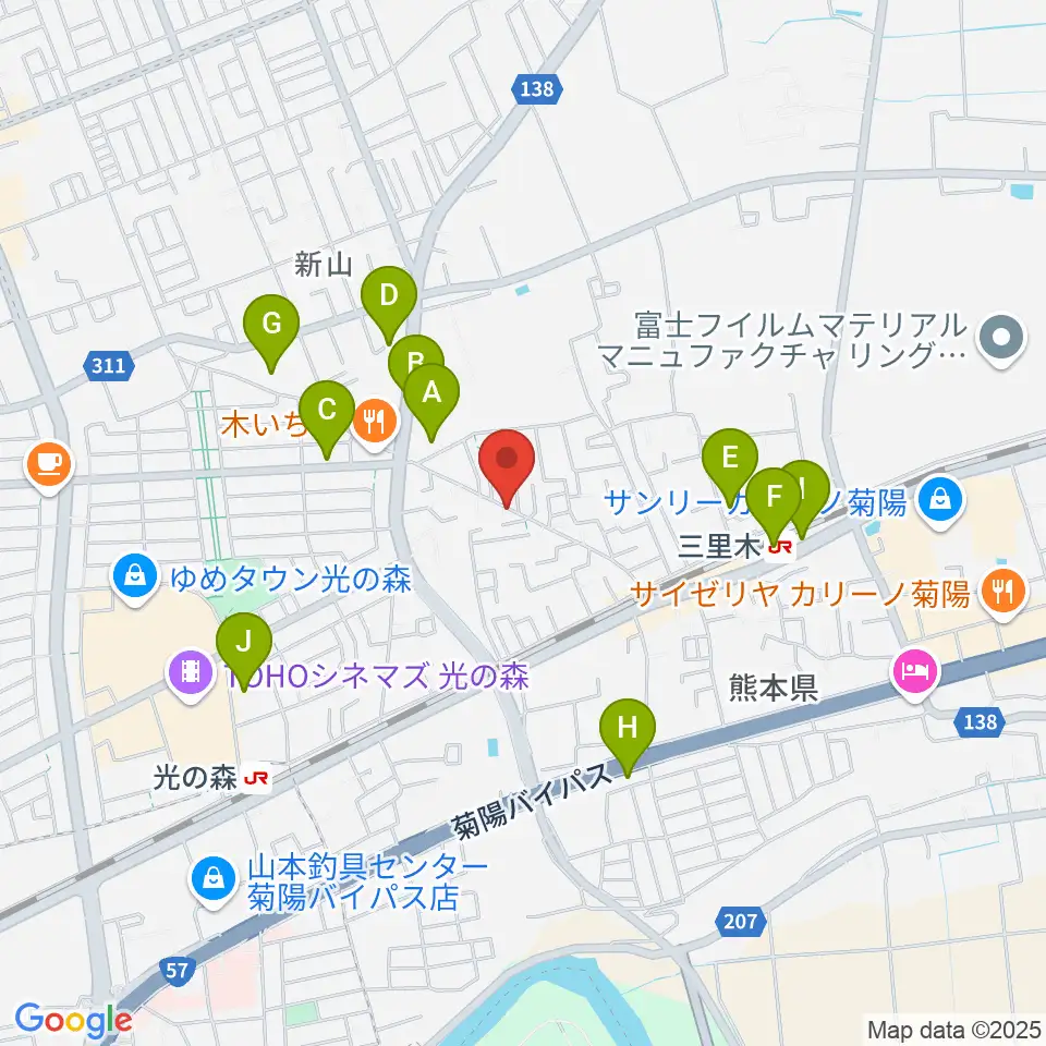 スタジオグリーム周辺の駐車場・コインパーキング一覧地図