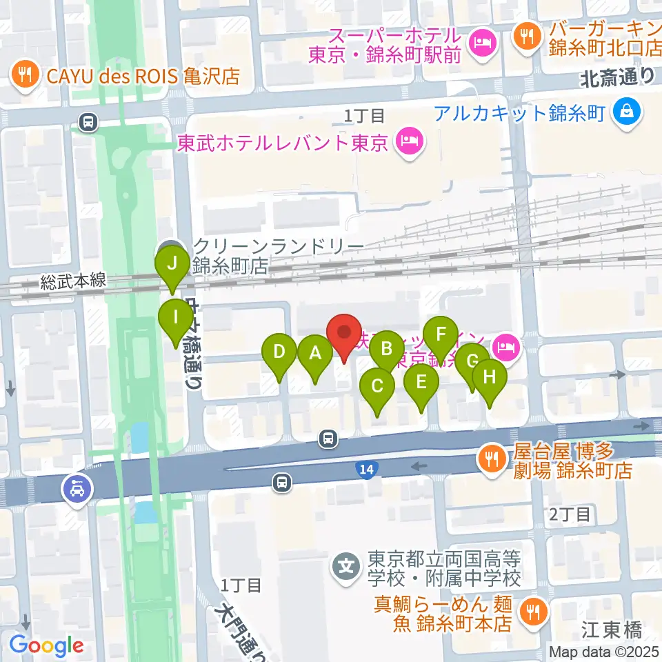 キングトーン音楽教室周辺の駐車場・コインパーキング一覧地図