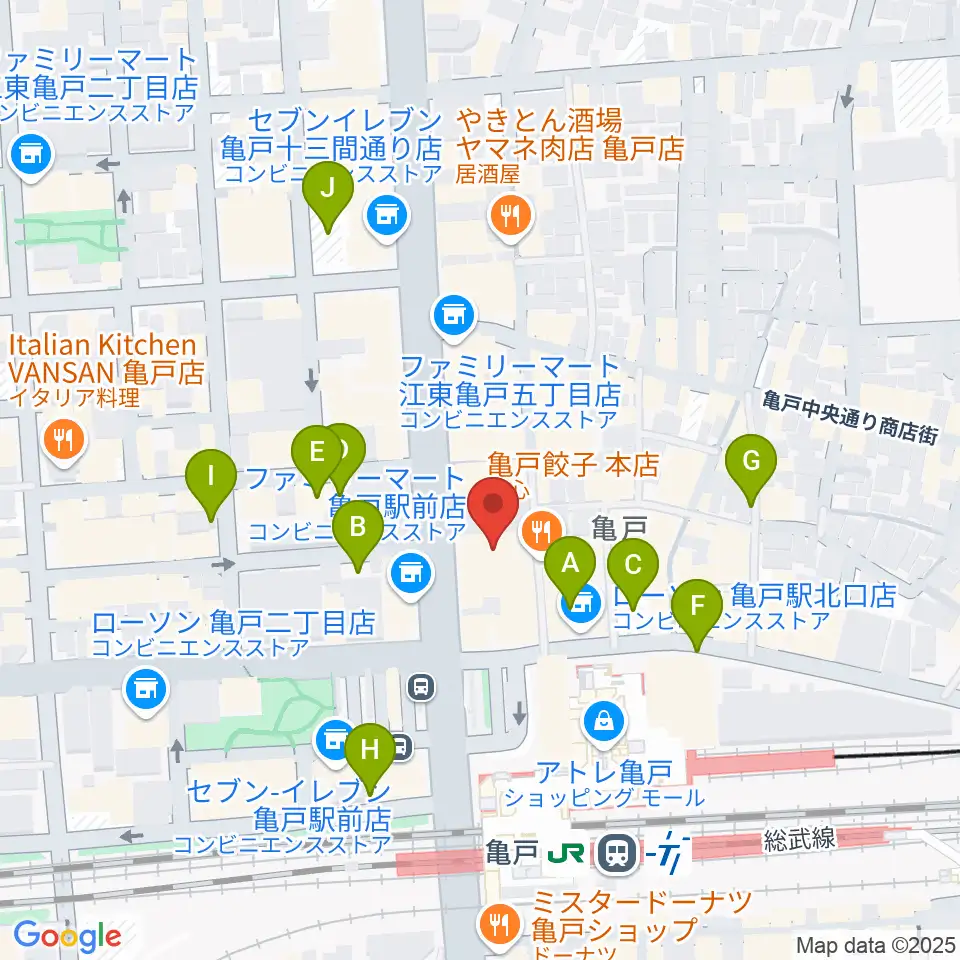 島村楽器 ミュージックサロン亀戸周辺の駐車場・コインパーキング一覧地図
