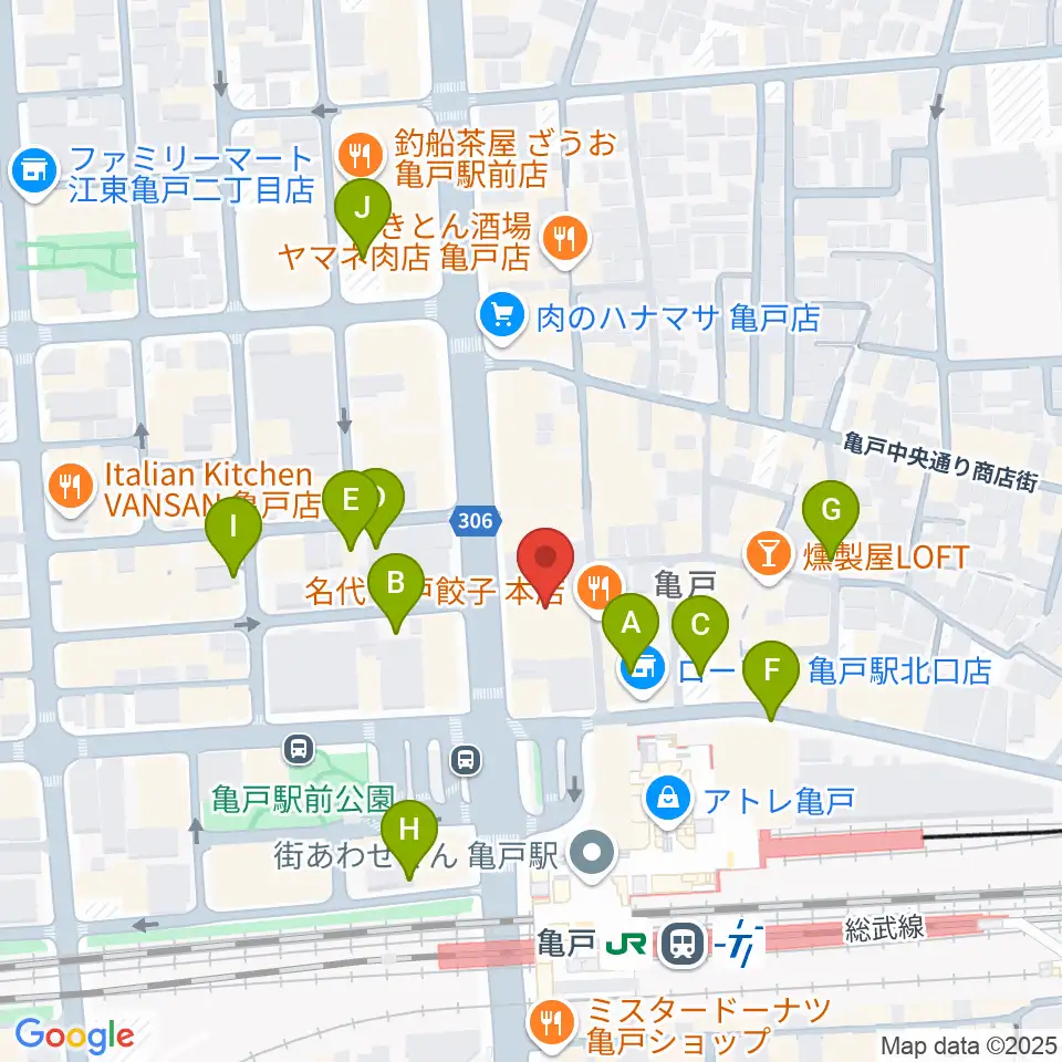 島村楽器 ミュージックサロン亀戸周辺の駐車場・コインパーキング一覧地図