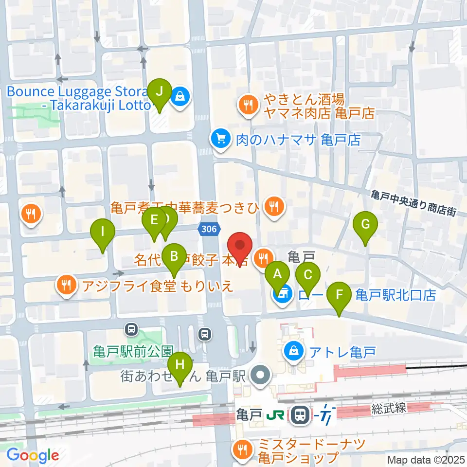 島村楽器 ミュージックサロン亀戸周辺の駐車場・コインパーキング一覧地図