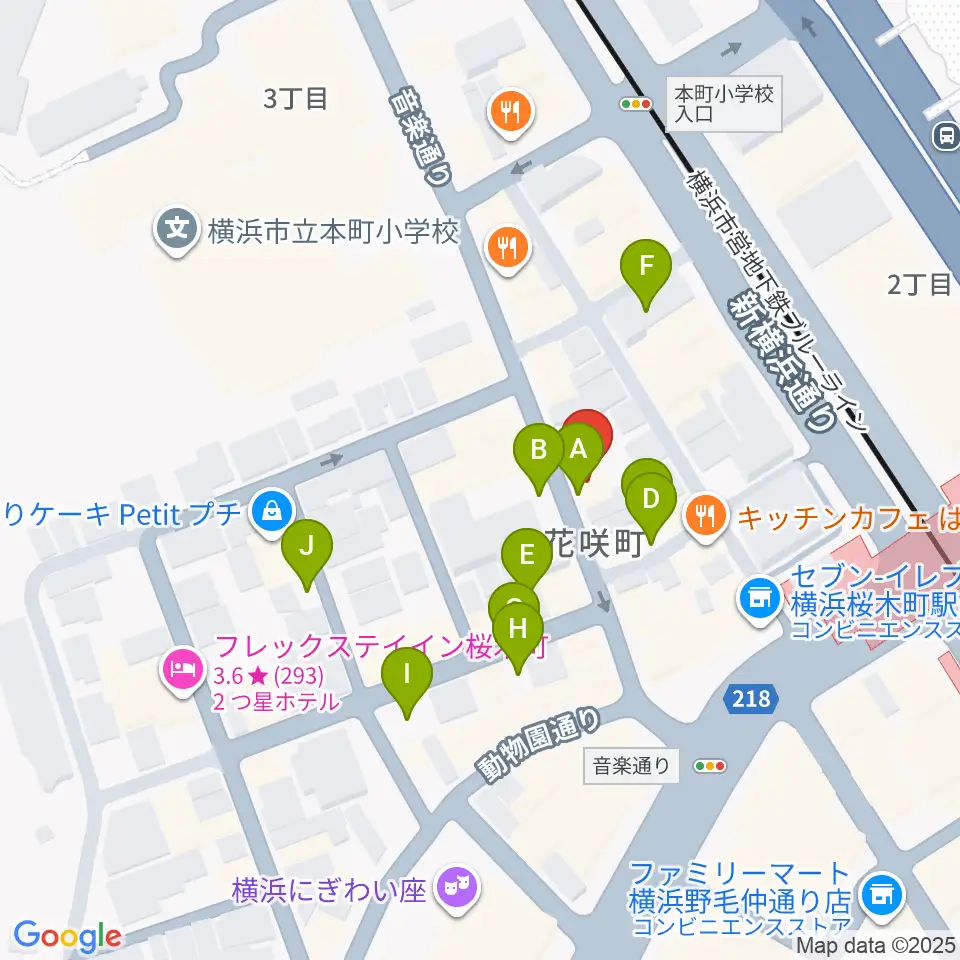 横浜ジャムセカンド周辺の駐車場・コインパーキング一覧地図