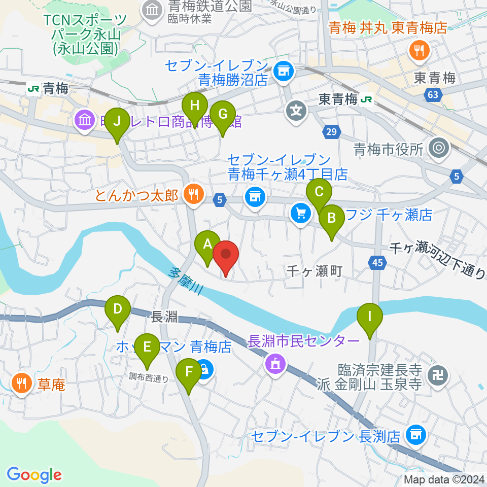 邦声堂周辺の駐車場・コインパーキング一覧地図