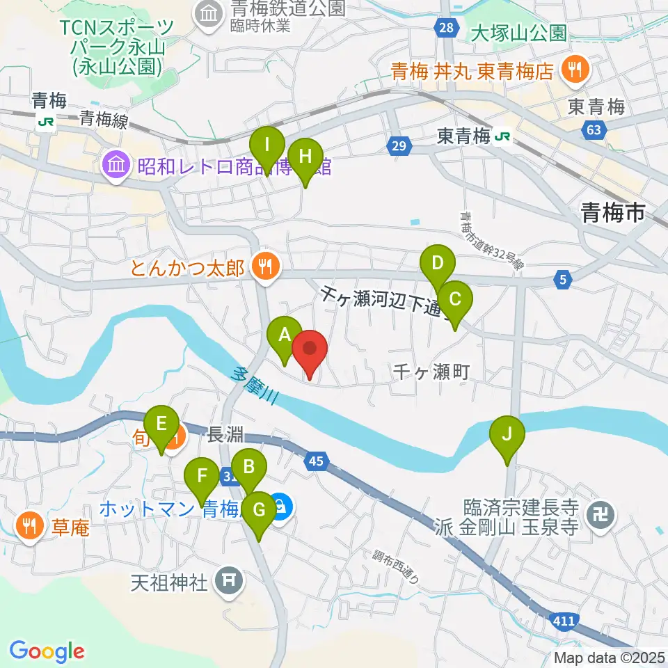 邦声堂周辺の駐車場・コインパーキング一覧地図