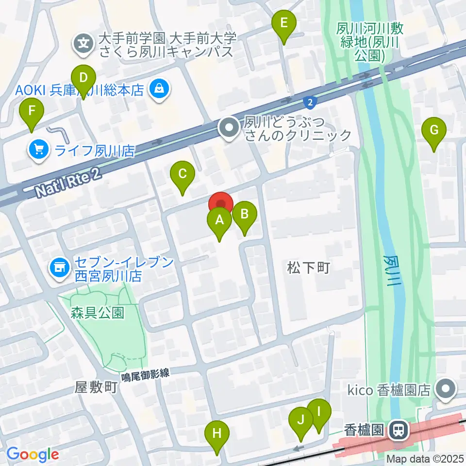 高木ピアノサービス周辺の駐車場・コインパーキング一覧地図