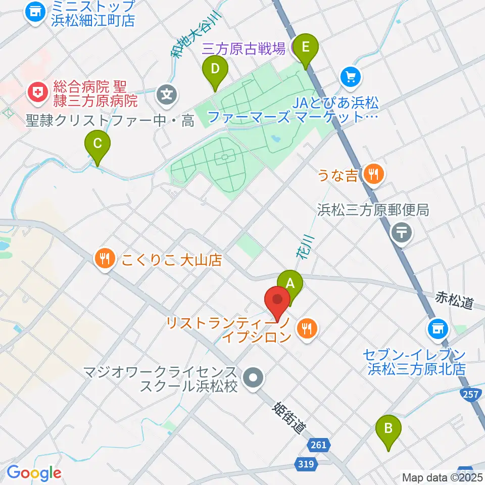 株式会社アサヒピアノ周辺の駐車場・コインパーキング一覧地図