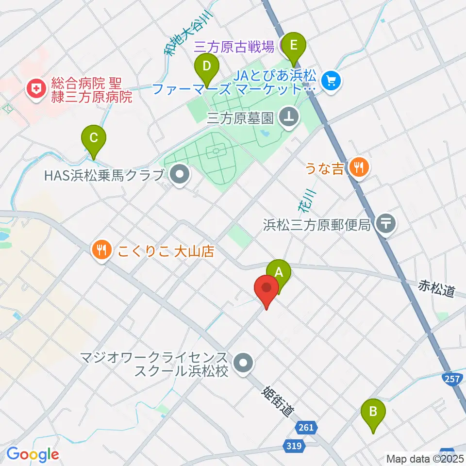 株式会社アサヒピアノ周辺の駐車場・コインパーキング一覧地図