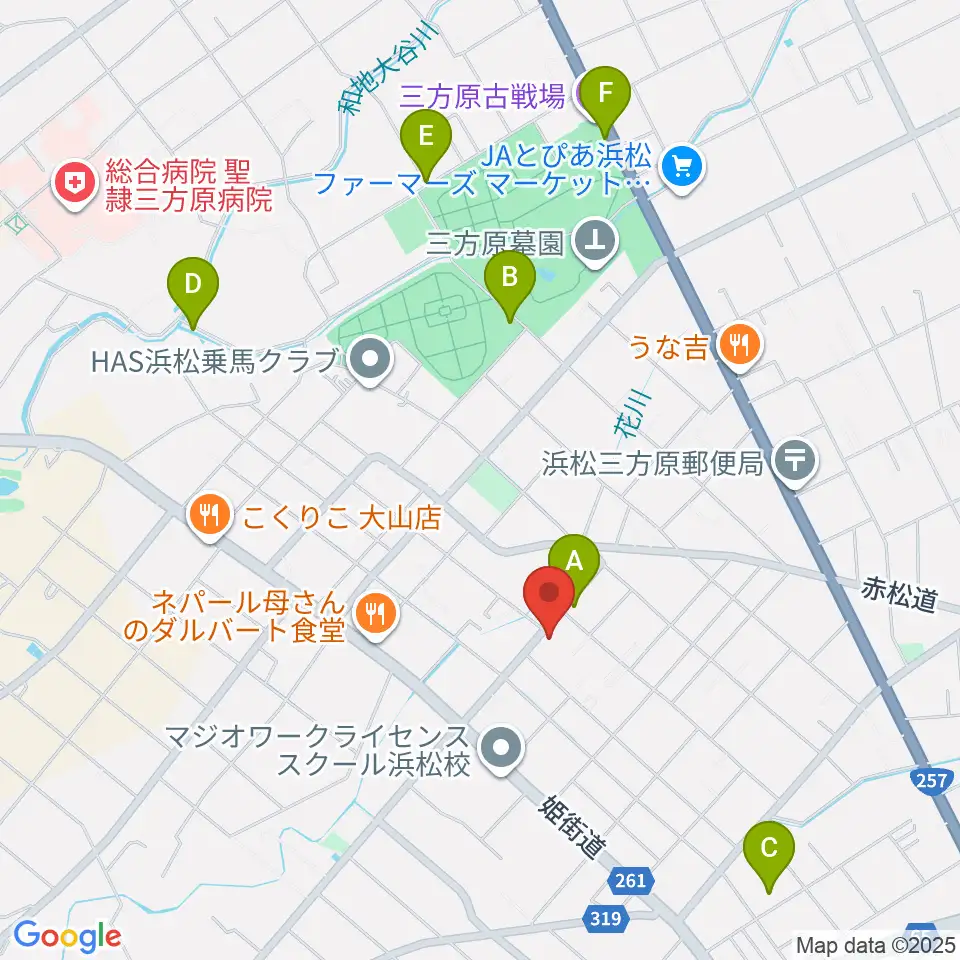 株式会社アサヒピアノ周辺の駐車場・コインパーキング一覧地図