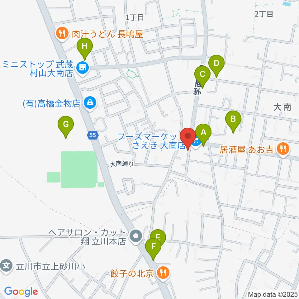 ピアノハウスハントケルナー周辺の駐車場・コインパーキング一覧地図