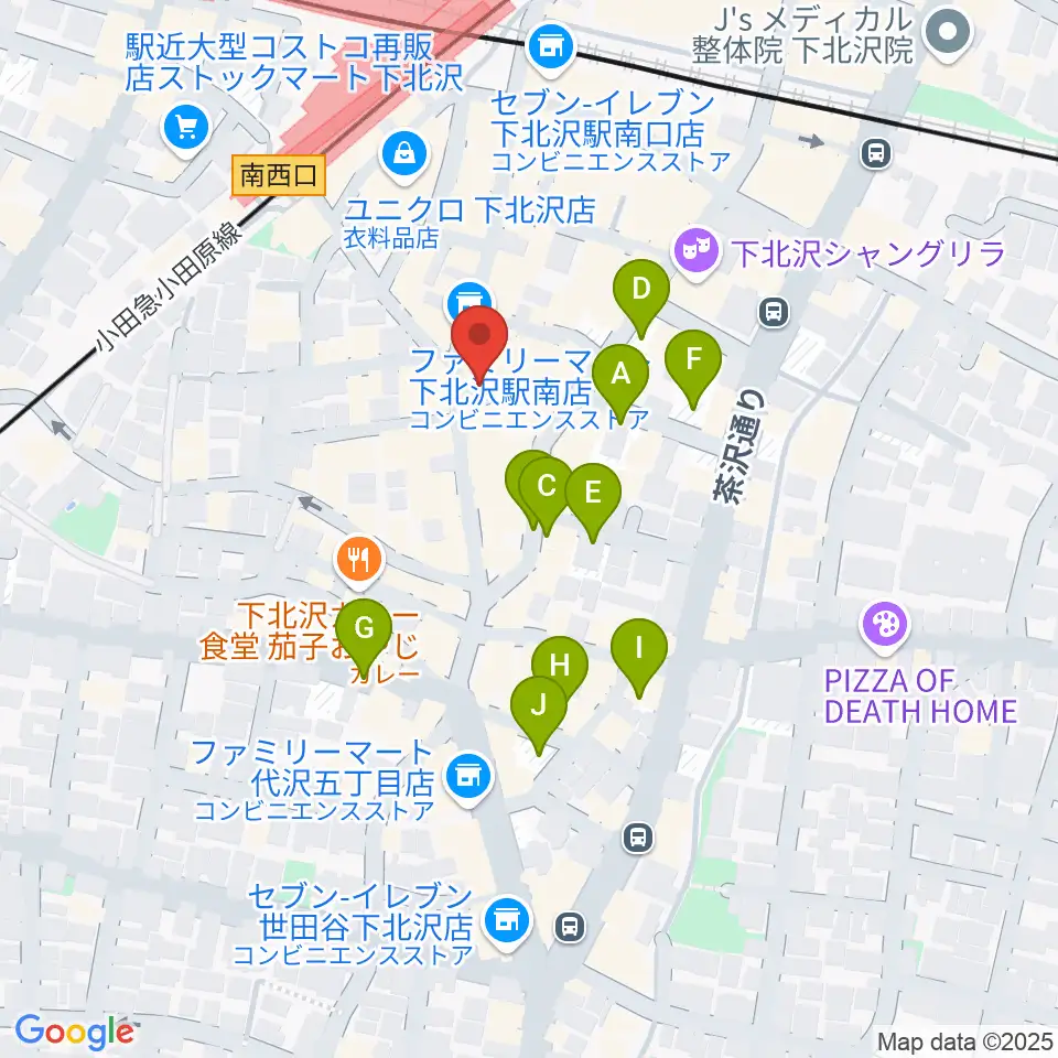 下北沢BREATH周辺の駐車場・コインパーキング一覧地図
