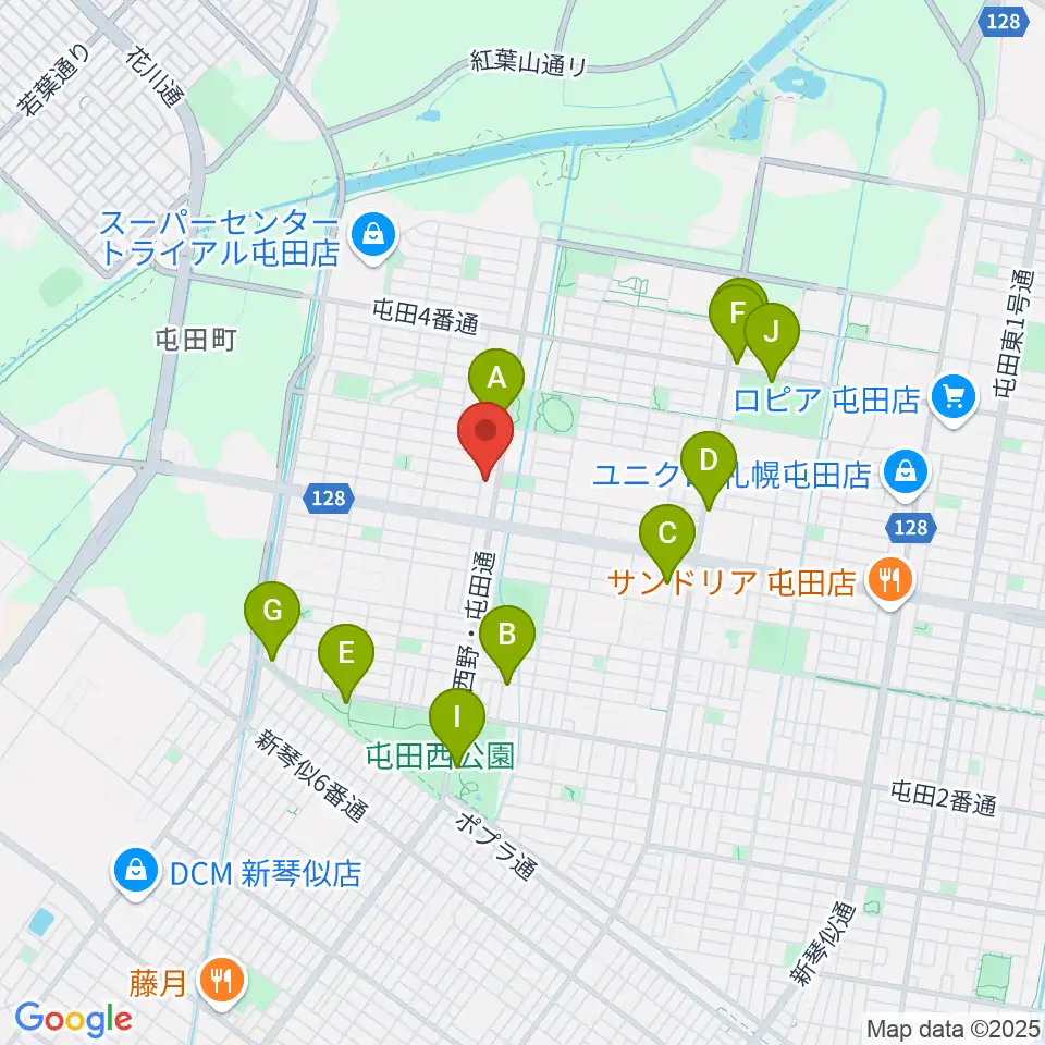 小林雅巳ピアノ調律所周辺の駐車場・コインパーキング一覧地図