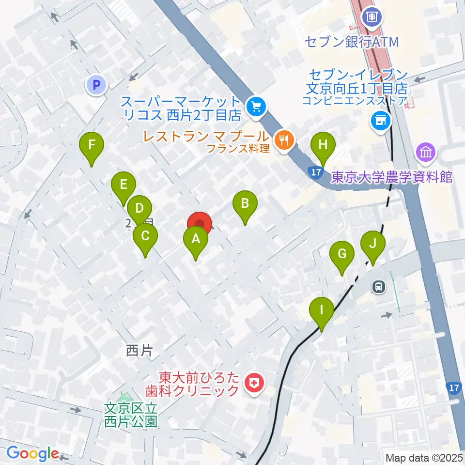 吉田真紀音楽教室周辺の駐車場・コインパーキング一覧地図