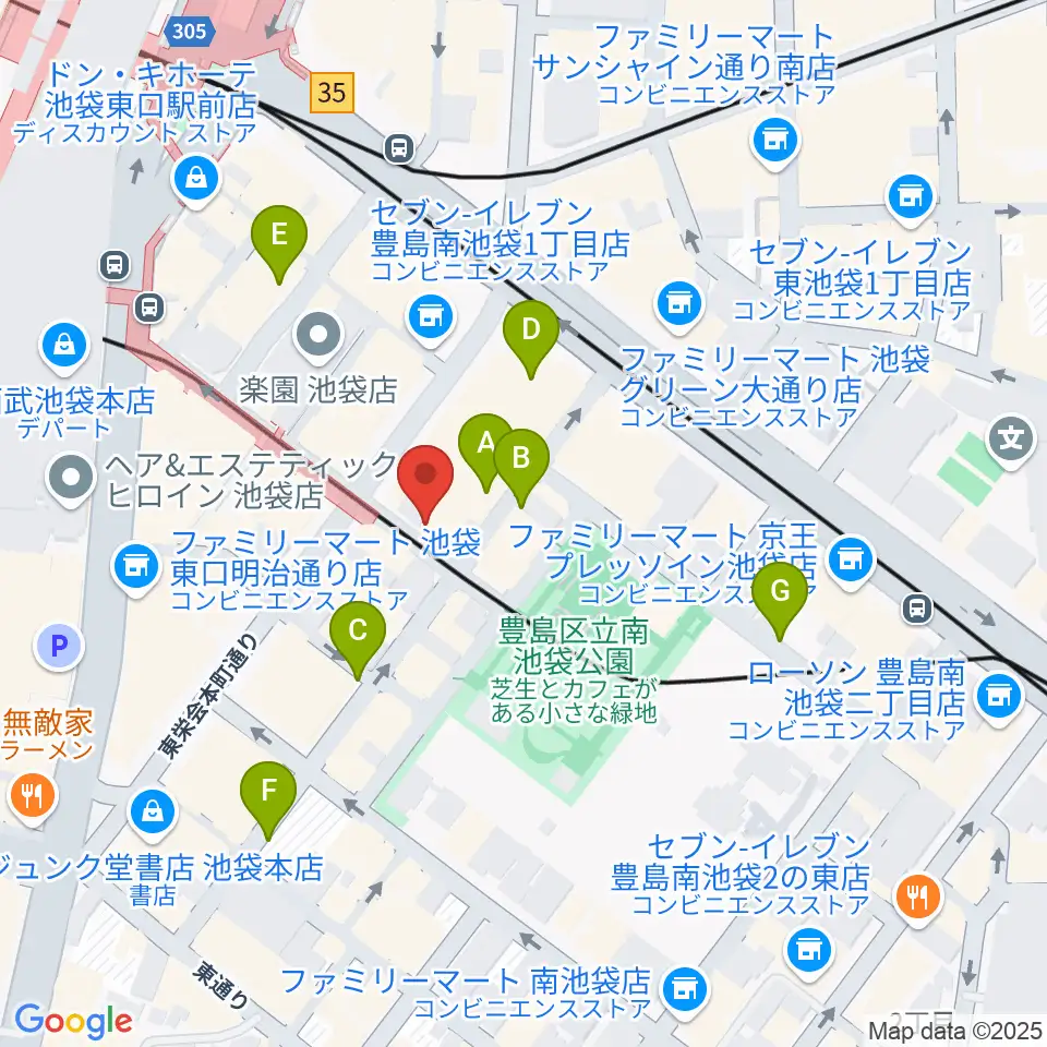 フルート工房三響周辺の駐車場・コインパーキング一覧地図