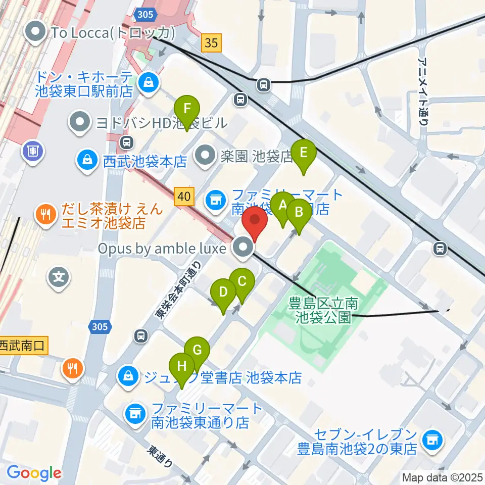 フルート工房三響周辺の駐車場・コインパーキング一覧地図