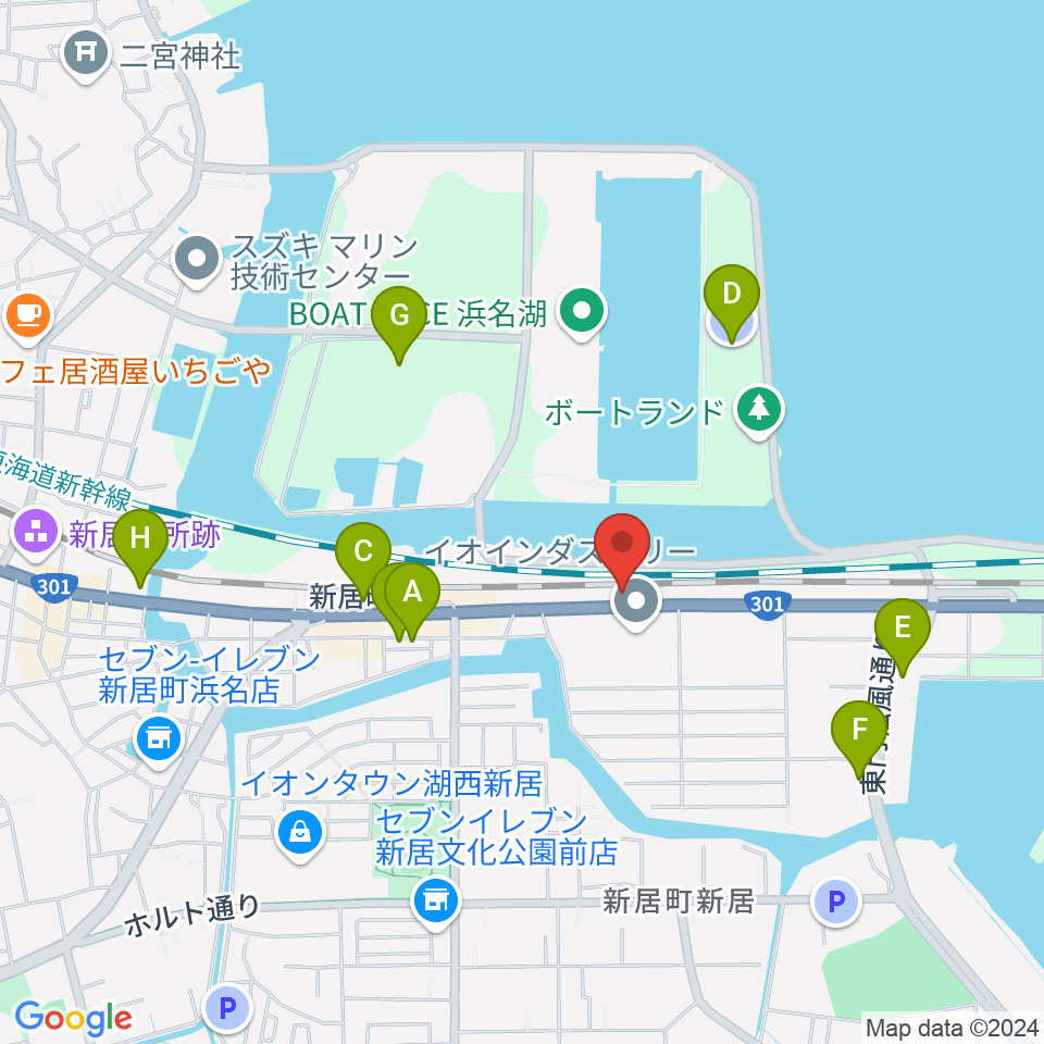 FMCフルートマスターズ周辺の駐車場・コインパーキング一覧地図