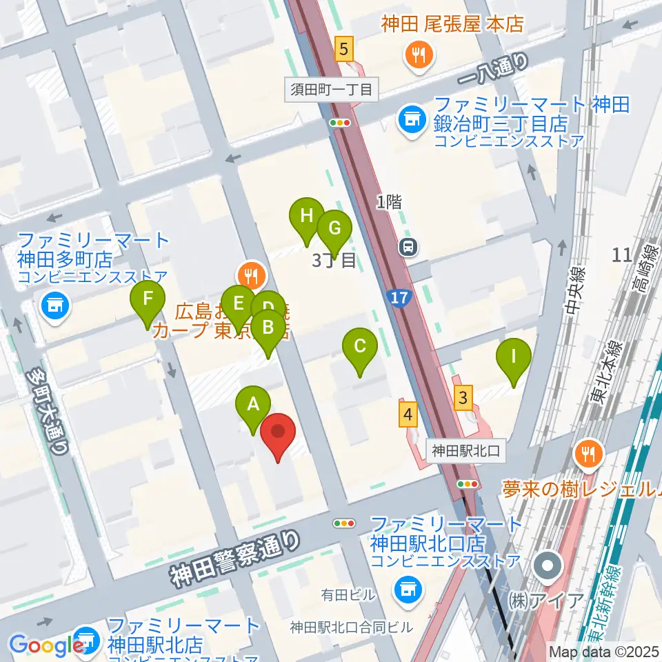 神田商会周辺の駐車場・コインパーキング一覧地図
