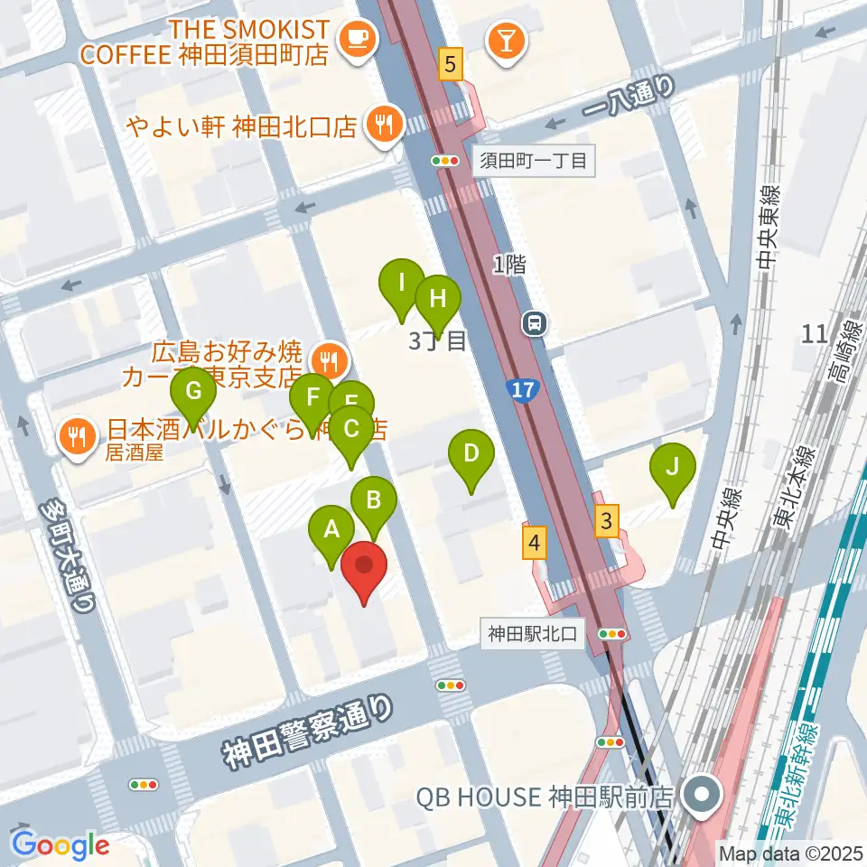 神田商会周辺の駐車場・コインパーキング一覧地図