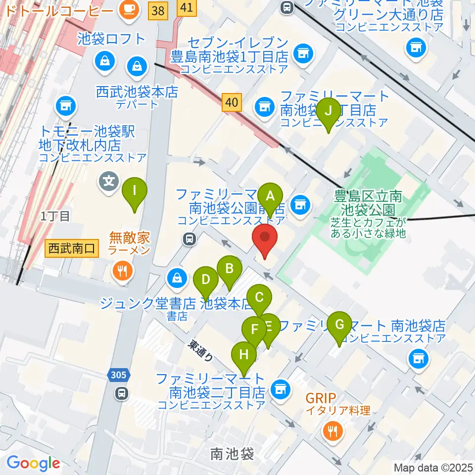 ミヤザワフルート アトリエ東京周辺の駐車場・コインパーキング一覧地図
