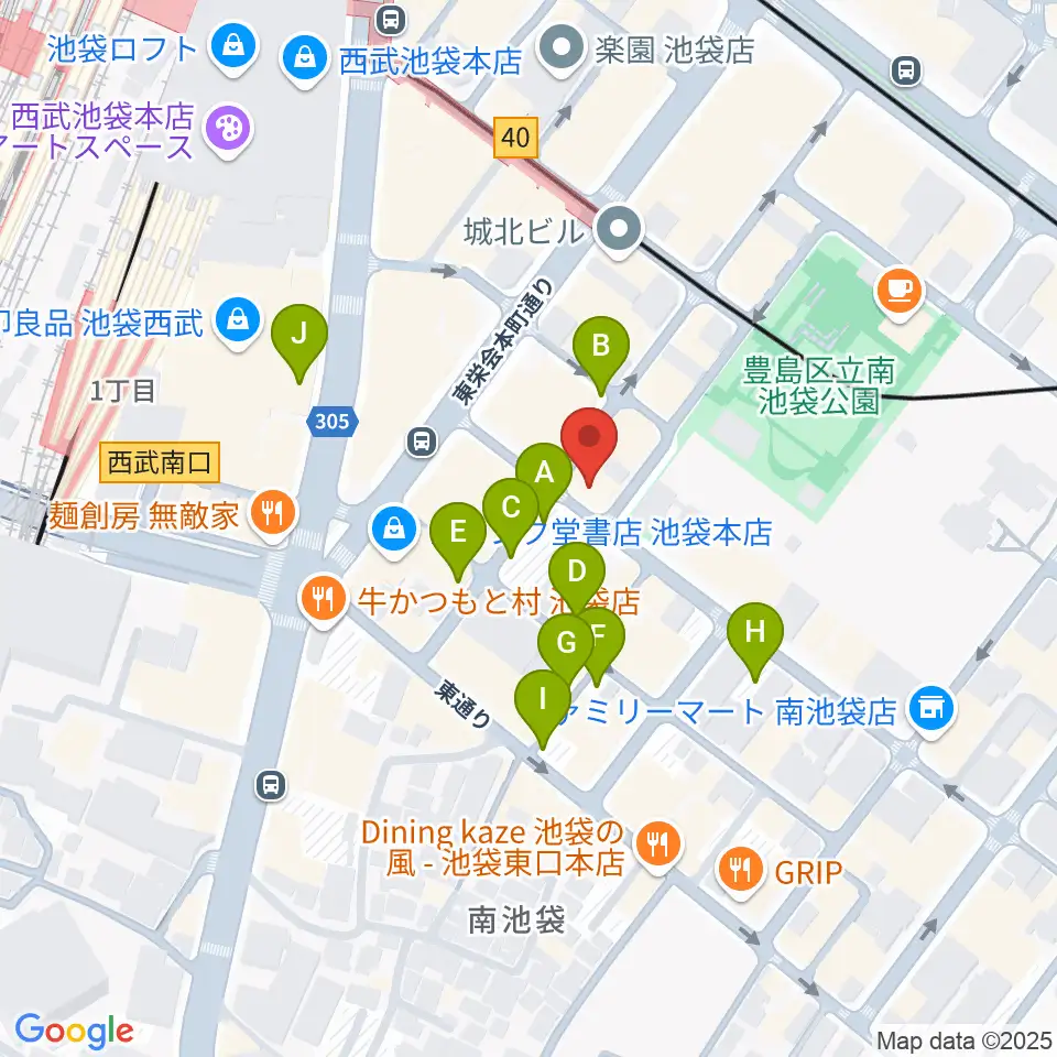 ミヤザワフルート アトリエ東京周辺の駐車場・コインパーキング一覧地図