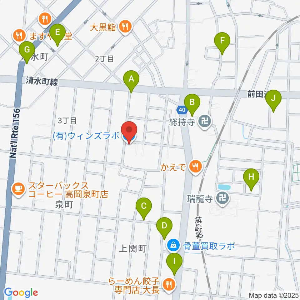 ウィンズラボ周辺の駐車場・コインパーキング一覧地図