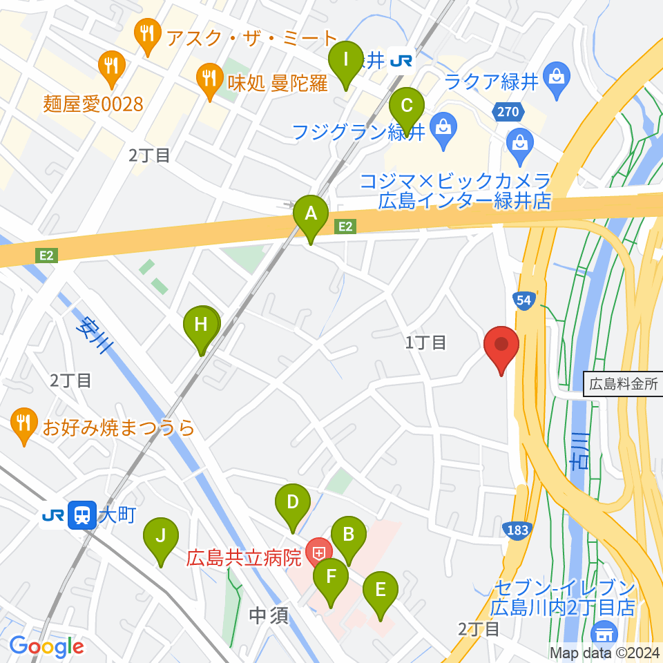 ホックミュージックグループ周辺の駐車場・コインパーキング一覧地図