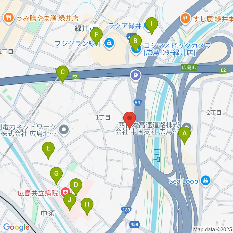 ホックミュージックグループ周辺の駐車場・コインパーキング一覧地図