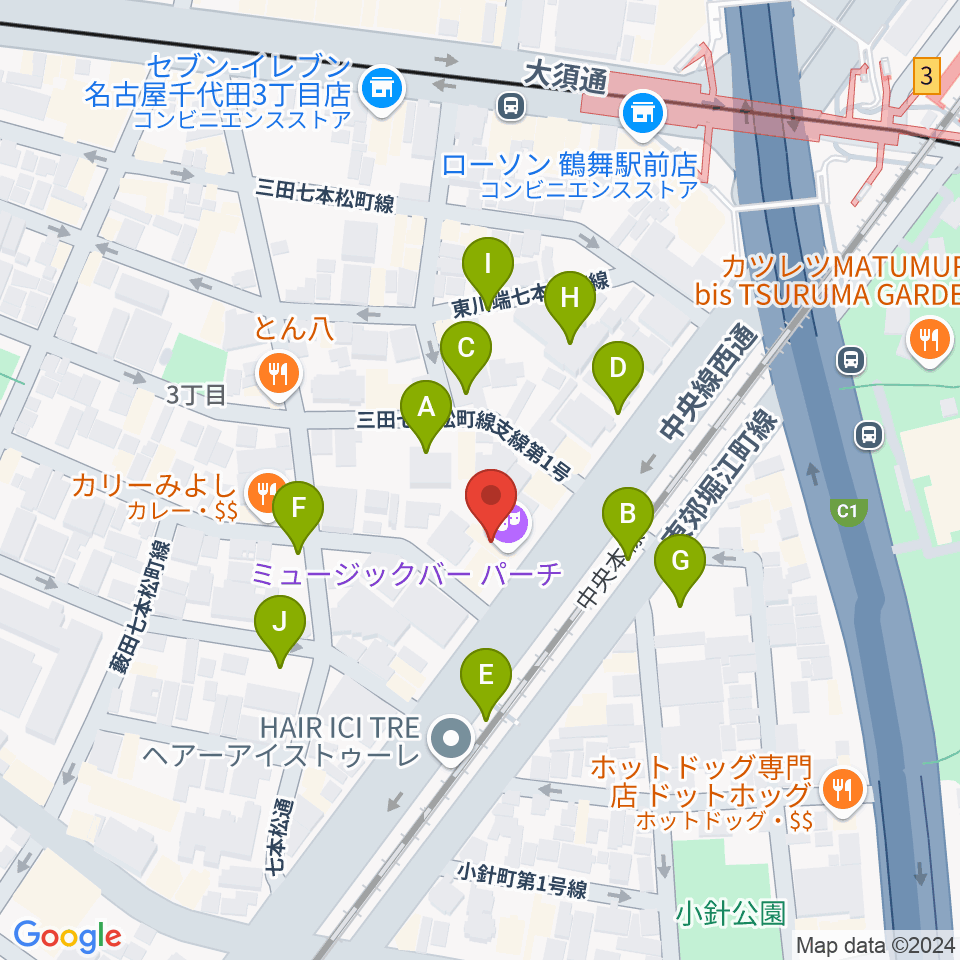 管楽器リペア「松田工房」周辺の駐車場・コインパーキング一覧地図