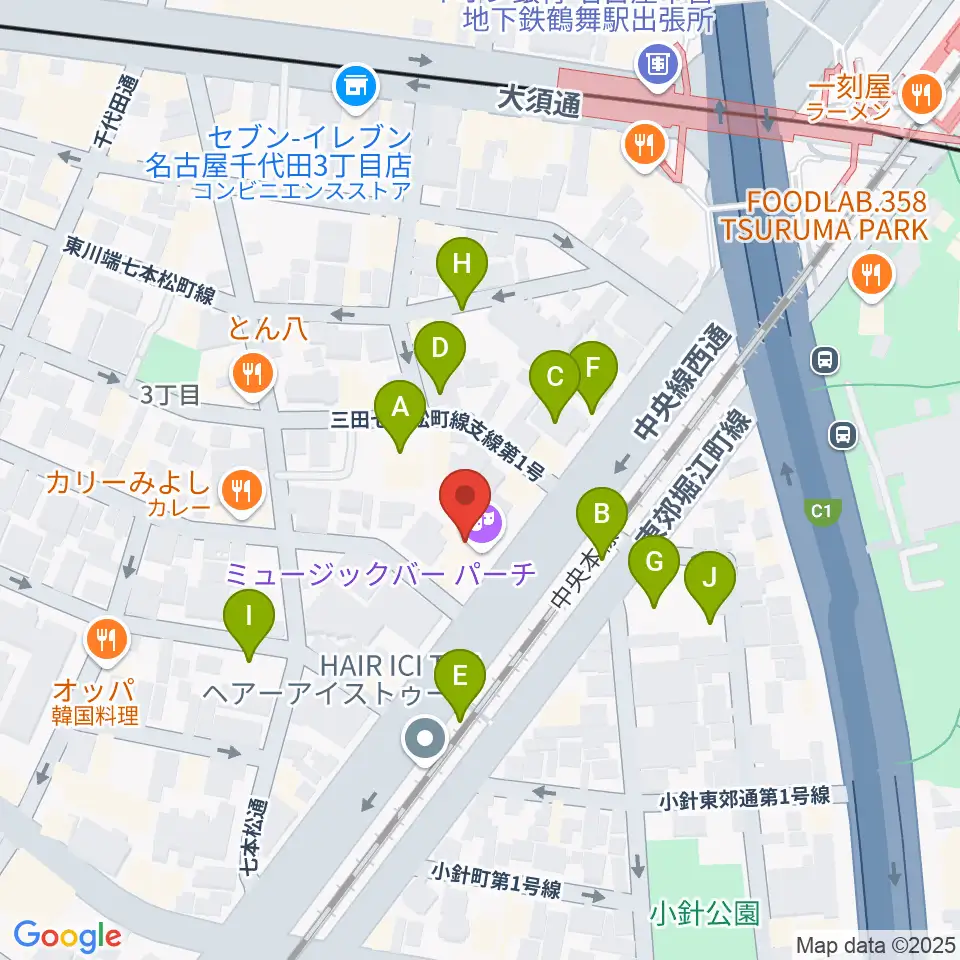 管楽器リペア「松田工房」周辺の駐車場・コインパーキング一覧地図