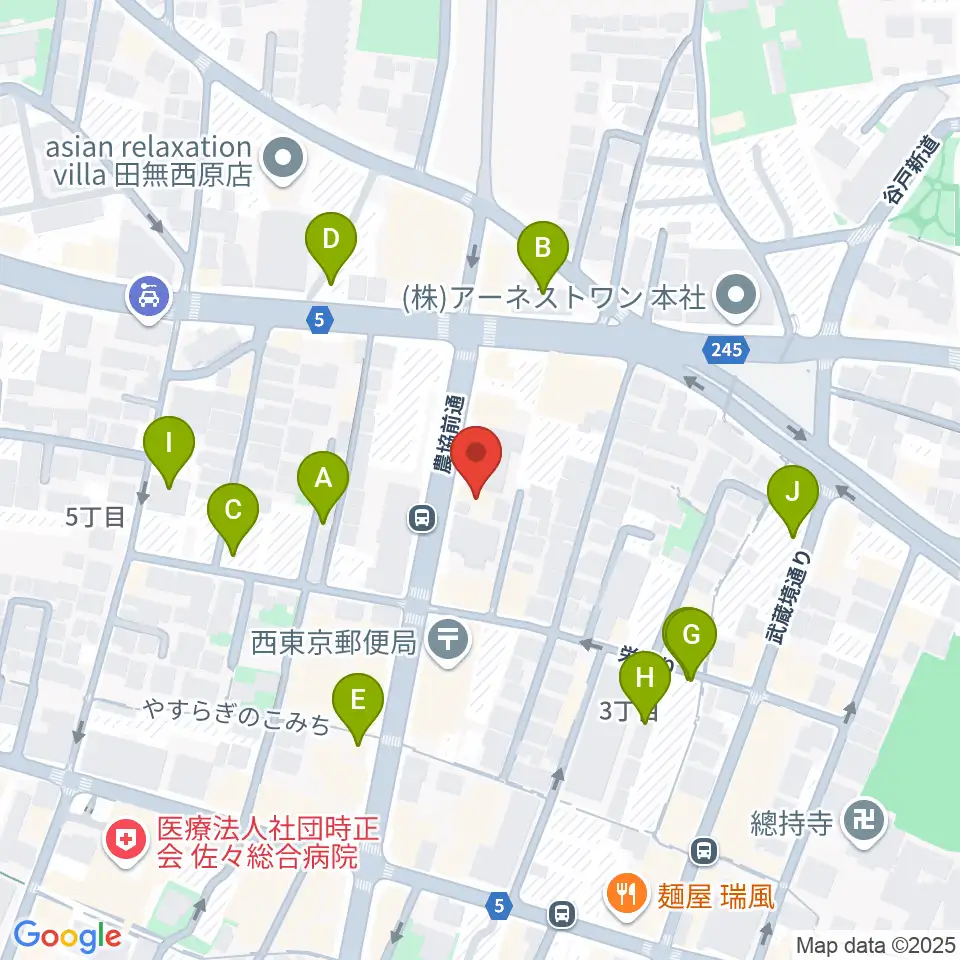DCAKミュージックスクール周辺の駐車場・コインパーキング一覧地図