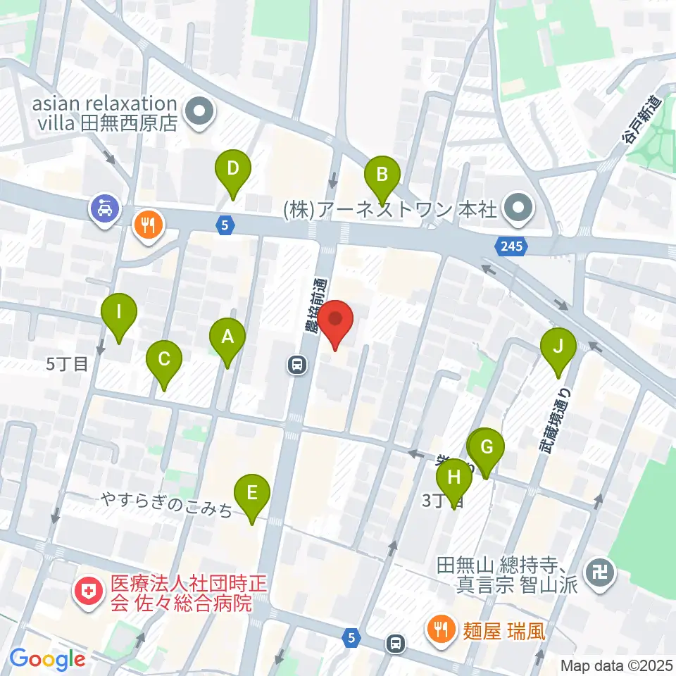 DCAKミュージックスクール周辺の駐車場・コインパーキング一覧地図