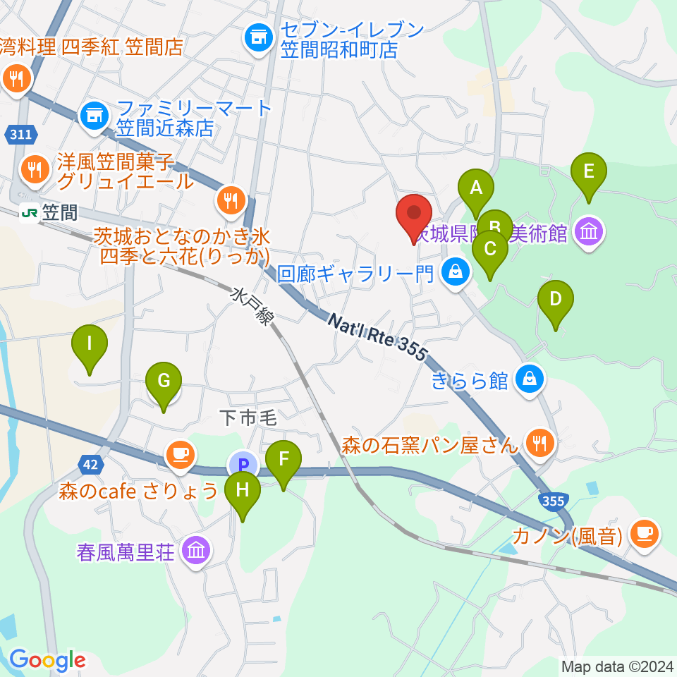 カンターレ・オカリナ周辺の駐車場・コインパーキング一覧地図