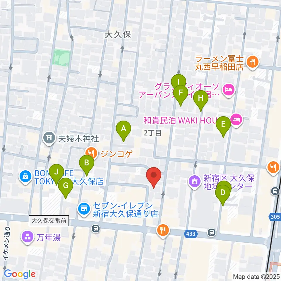 グローバル管楽器技術学院周辺の駐車場・コインパーキング一覧地図