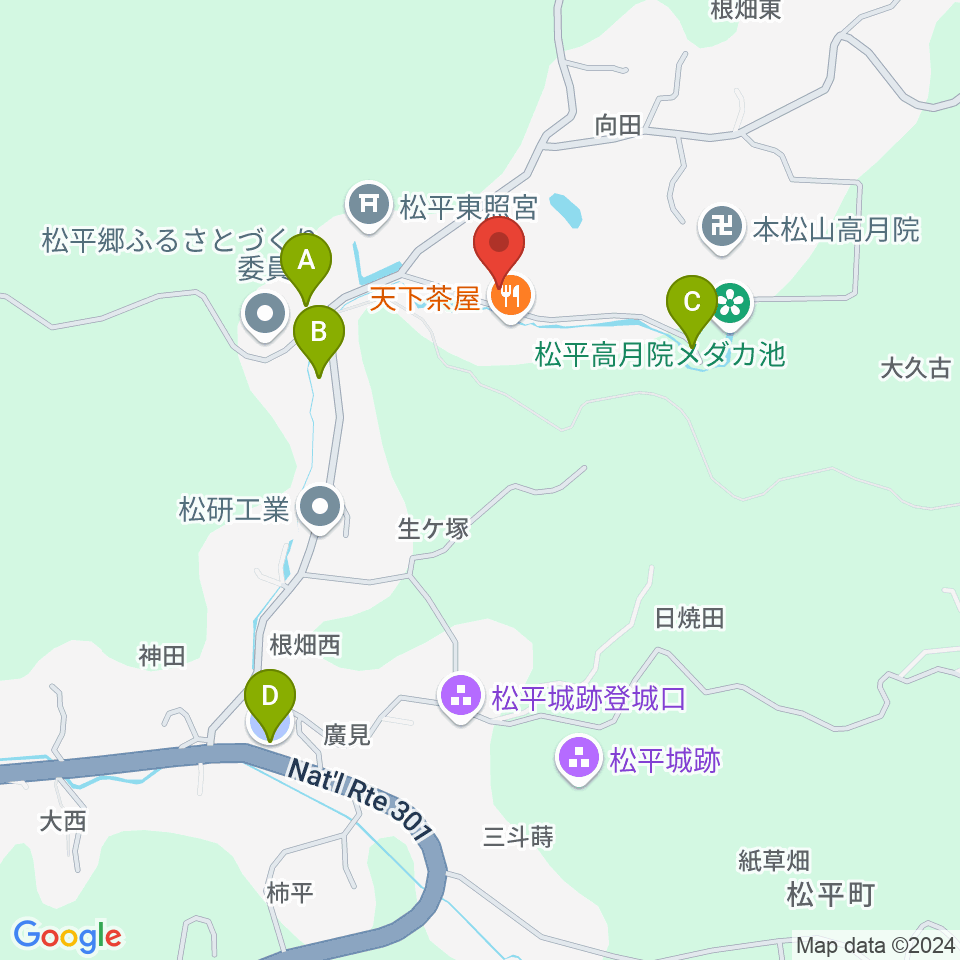 楽工房 風の音周辺の駐車場・コインパーキング一覧地図