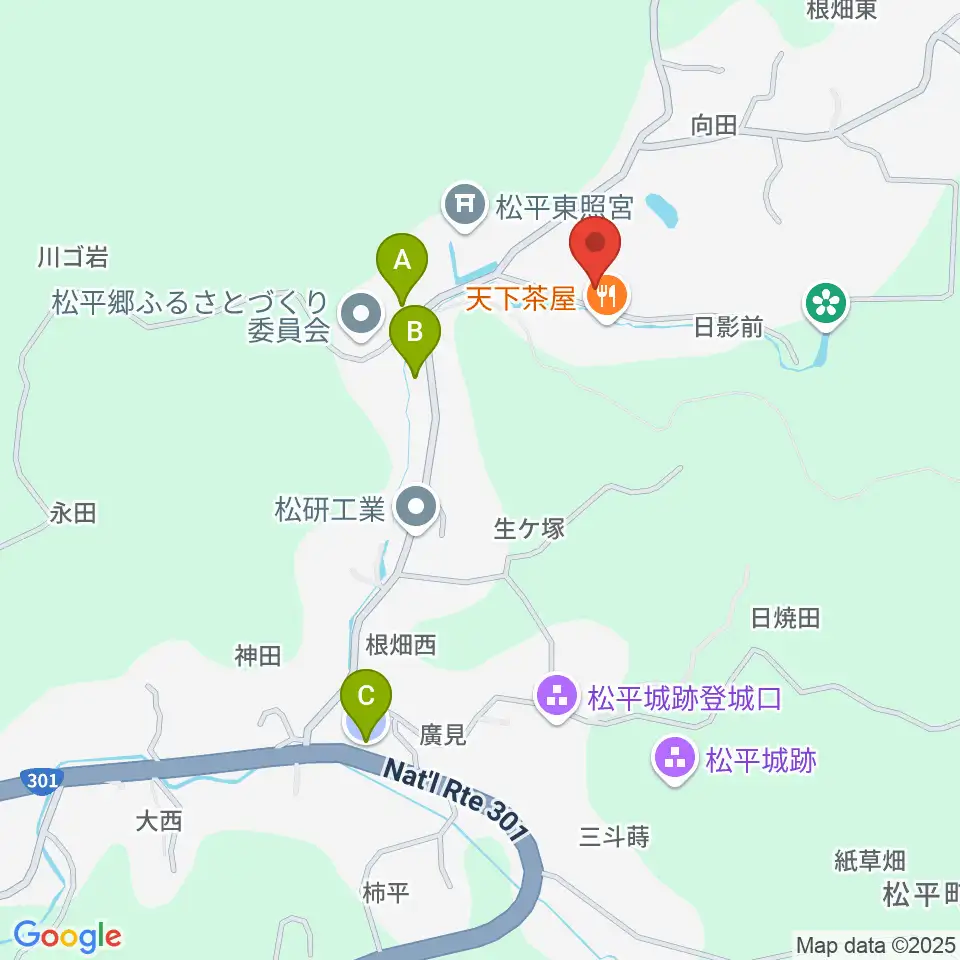 楽工房 風の音周辺の駐車場・コインパーキング一覧地図